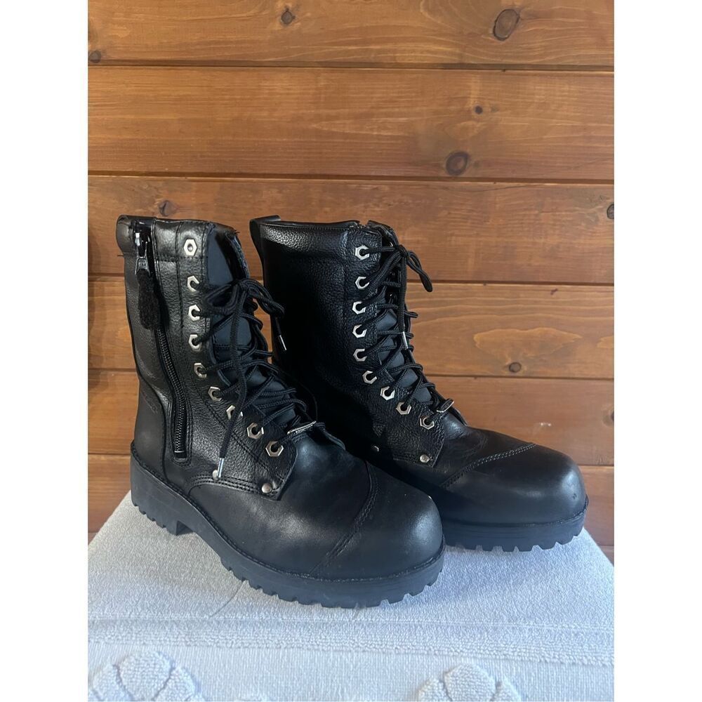 Tourmaster Coaster WP Mens Road Boots Black Sz 8.5 NIB